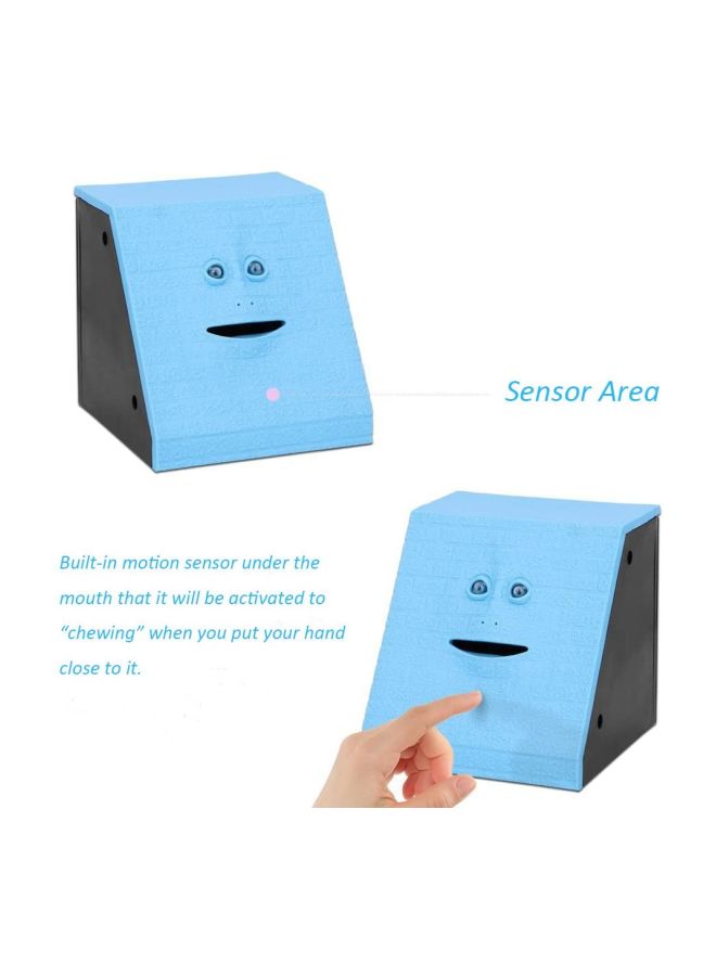 بيوينتي حصالة نقود بتصميم على شكل وجه يأكل العملات المعدنية 9.6x9.8x9.8سم - Image 5