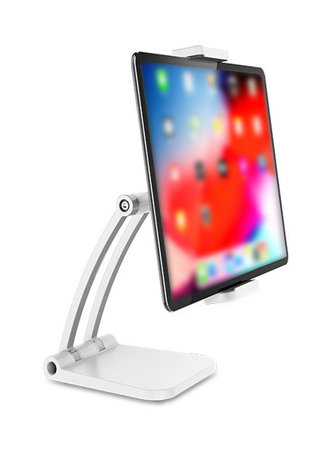 Generic Desktop Tablet Stand 360 Degree Rotating White  - Image 4
