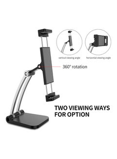 Generic Desktop Tablet Stand 360 Degree Rotating Black  - Image 3