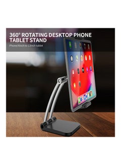 Generic Desktop Tablet Stand 360 Degree Rotating Black  - Image 5