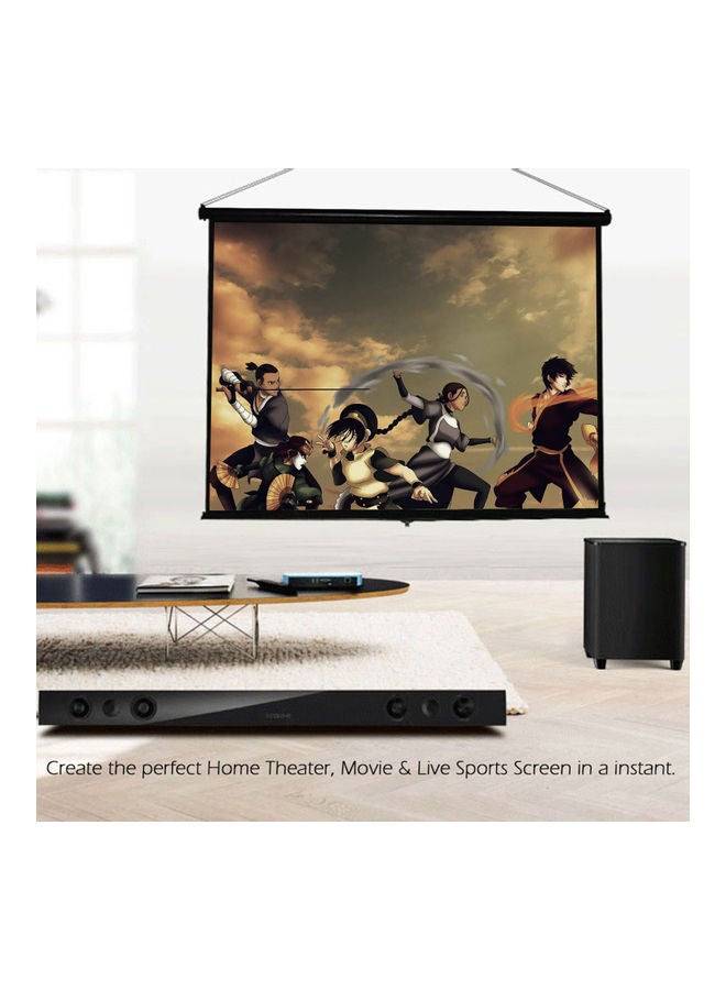 50-inch 4:3 HD Projector Screen V8303-3-V Black/White - Image 2