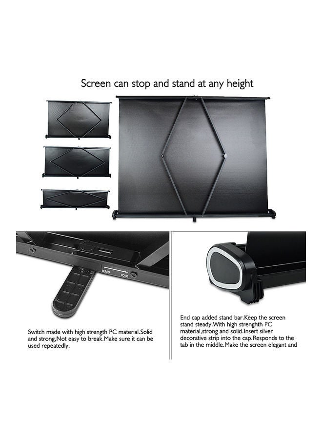 50-inch 4:3 HD Projector Screen V8303-3-V Black/White - Image 4