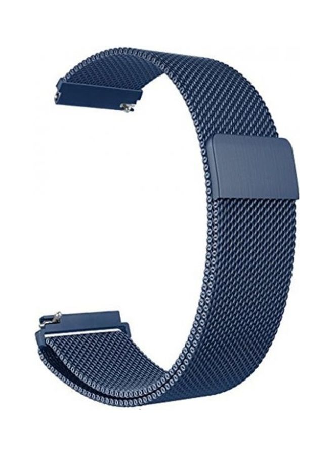 Bikson Loop Stainless Steel Smartwatch Strap Band For Samsung Galaxy Watch 46mm/Huawei GT2/Gear S3 Frontier/Classic/Honor Magic 2/Fossil 22mm Navy Blue - Image 5