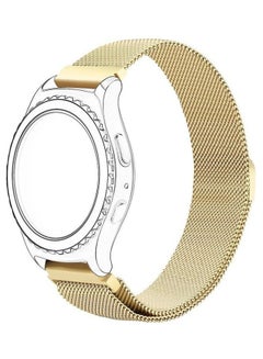 Bikson Loop Stainless Steel Smartwatch Strap Band For Samsung Galaxy Watch 46mm/Huawei GT2/Gear S3 Frontier/Classic/Honor Magic 2/Fossil 22mm Champagne Gold  - Image 1