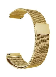 Bikson Loop Stainless Steel Smartwatch Strap Band For Samsung Galaxy Watch 46mm/Huawei GT2/Gear S3 Frontier/Classic/Honor Magic 2/Fossil 22mm Champagne Gold  - Image 2