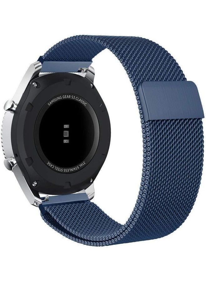 Bikson Loop Stainless Steel Smartwatch Strap Band For Huawei GT2/GT Navy Blue - Image 2