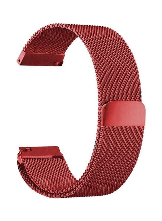 Bikson Loop Stainless Steel Smartwatch Strap Band For Huawei GT2/GT Red - Image 1