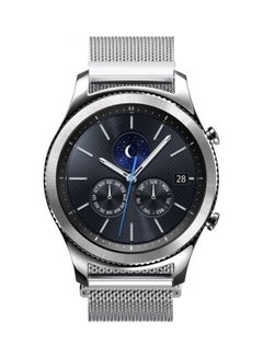 Bikson Loop Stainless Steel Smartwatch Strap Band For Samsung Galaxy Watch 46mm/Huawei GT2/Gear S3 Frontier/Classic/Honor Magic 2/Fossil 22mm Sonic Silver  - Image 2