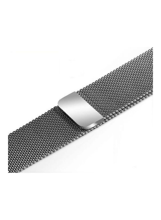 Bikson - Loop Stainless Steel Smartwatch Strap Band For Samsung Galaxy Watch 46mm/Huawei GT2/Gear S3 Frontier/Classic/Honor Magic 2/Fossil 22mm Sonic Silver - Image 1