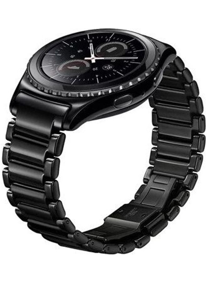 Classic Stainless Steel Smartwatch Strap Band For Samsung Galaxy Watch 46mm/Huawei GT2/Gear S3 Frontier/Classic/Honor Magic 2/Fossil 22mm Black - Image 3