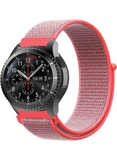 Bikson Sports Series Woven Nylon Strap Smartwatch Band For Samsung Galaxy Gear S3 /Huawei GT/GT2/Honor Magic 2 Red  - Image 1