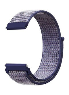 Bikson Casual Woven Nylon Strap Smartwatch Band For Samsung Galaxy Gear 46 mm Purple/White  - Image 2