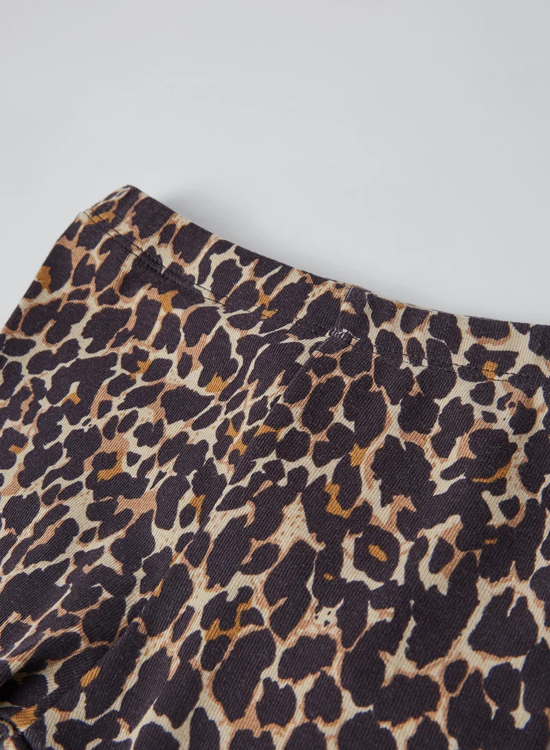 NAME IT Baby Leopard Print Leggings Mole