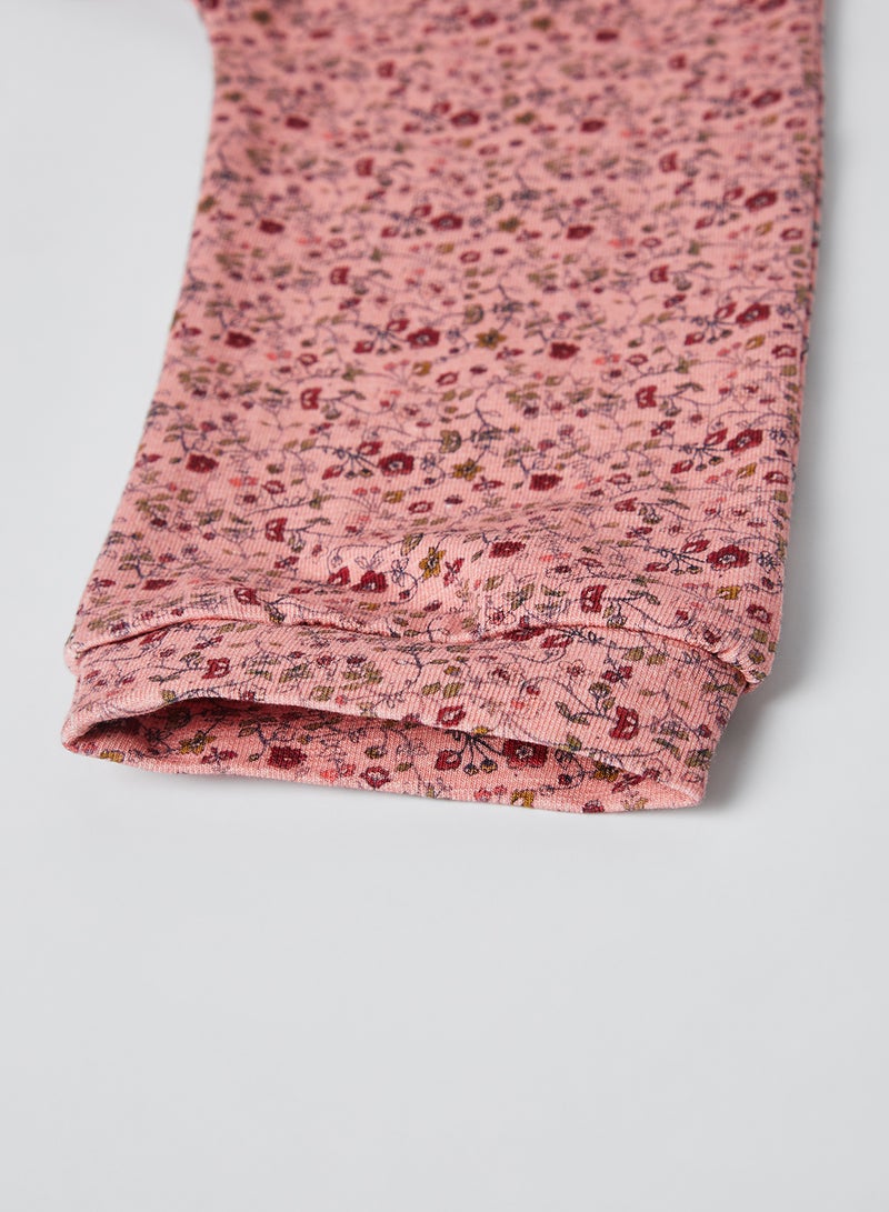 NAME IT Baby Floral Sweatpants Blush  - Image 4