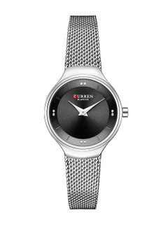 Women's Waterproof Stainless Steel Mesh BAnd Quartz Watch 9028 - 27 mm - Silver