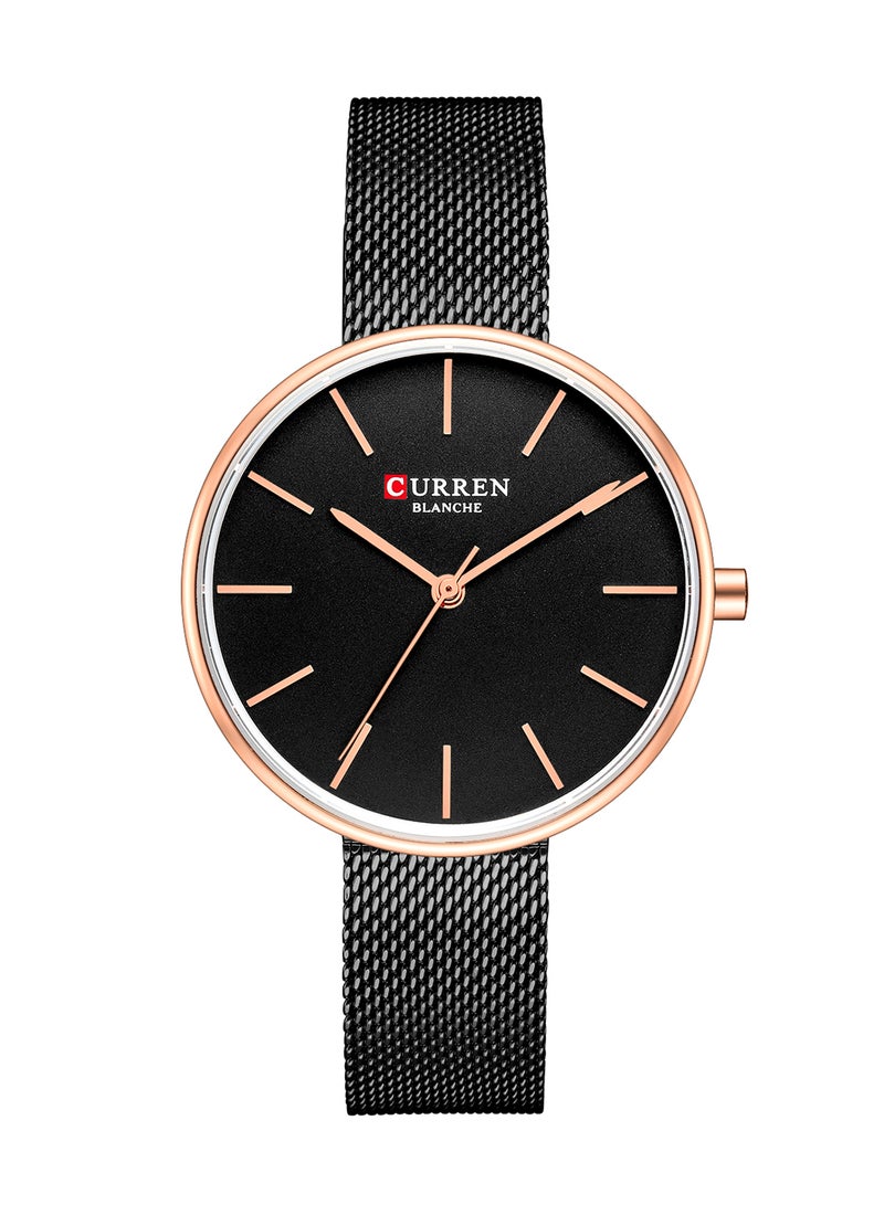 CURREN - Women's Waterproof Simple Stainless Steel Mesh Band Quartz Watch 9042 - Image 1
