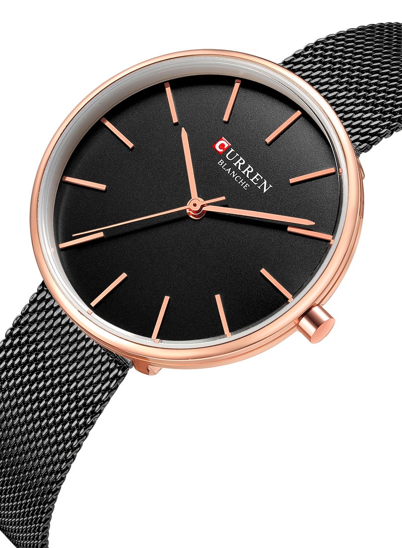 CURREN - Women's Waterproof Simple Stainless Steel Mesh Band Quartz Watch 9042 - Image 1