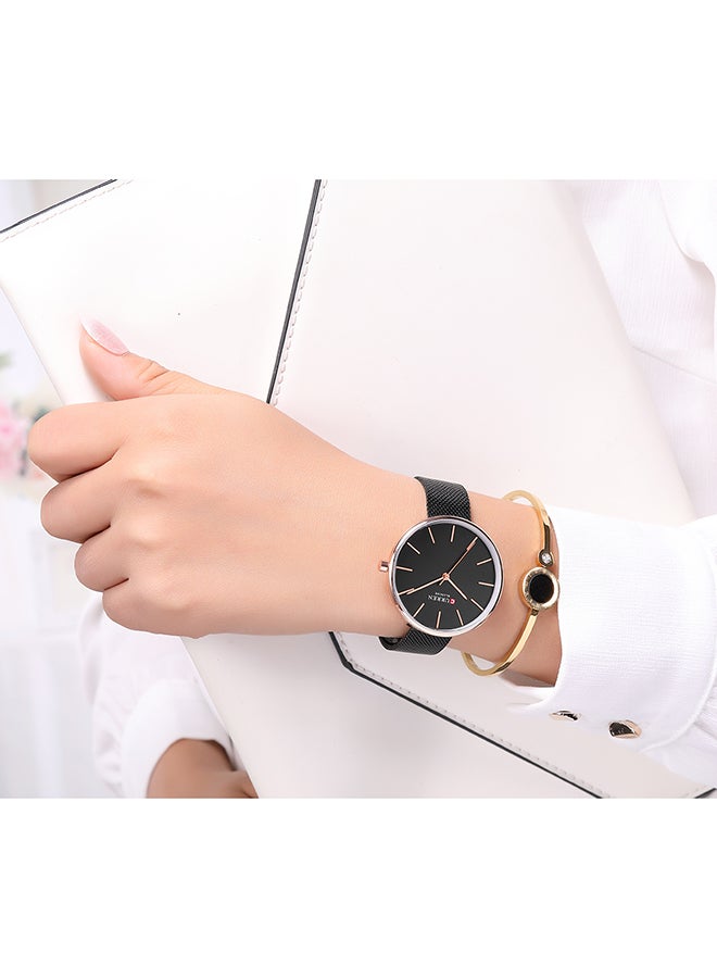 CURREN - Women's Waterproof Simple Stainless Steel Mesh Band Quartz Watch 9042 - Image 1