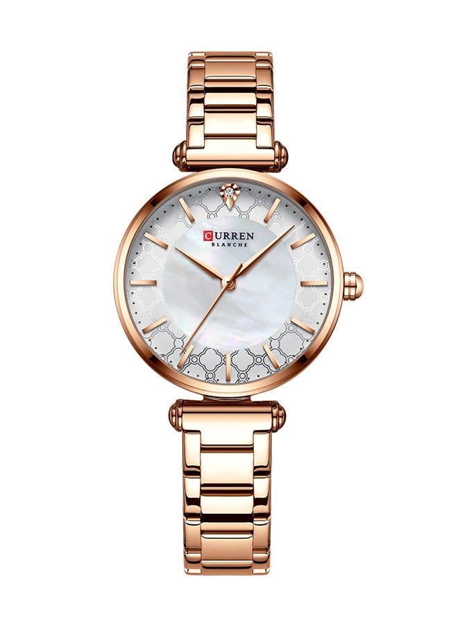 CURREN Women's Elegant Waterproof Stainless Steel BAnd Quartz Watch 9072 - 31 mm - Rose Gold - Image 1