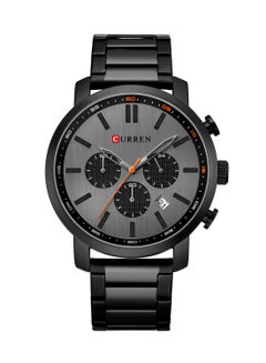 CURREN Men's Chronograph Waterproof Stainless Steel BAnd Casual Quartz Watch 8315 - 46 mm - Black  - Image 1