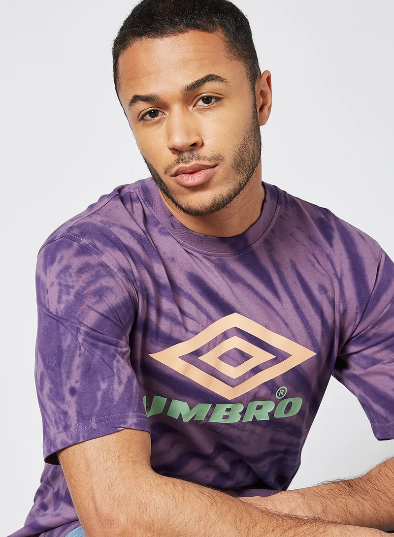 umbro Front Logo Calidoscope T-Shirt Dusk / Heliotrope / Gelato / Aqua Mint