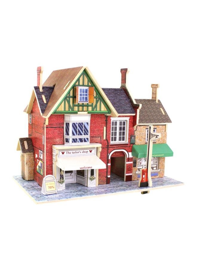 Sharpdo British Style Toggery Wooden House Puzzle 19.2x11.2x15cm - Image 1