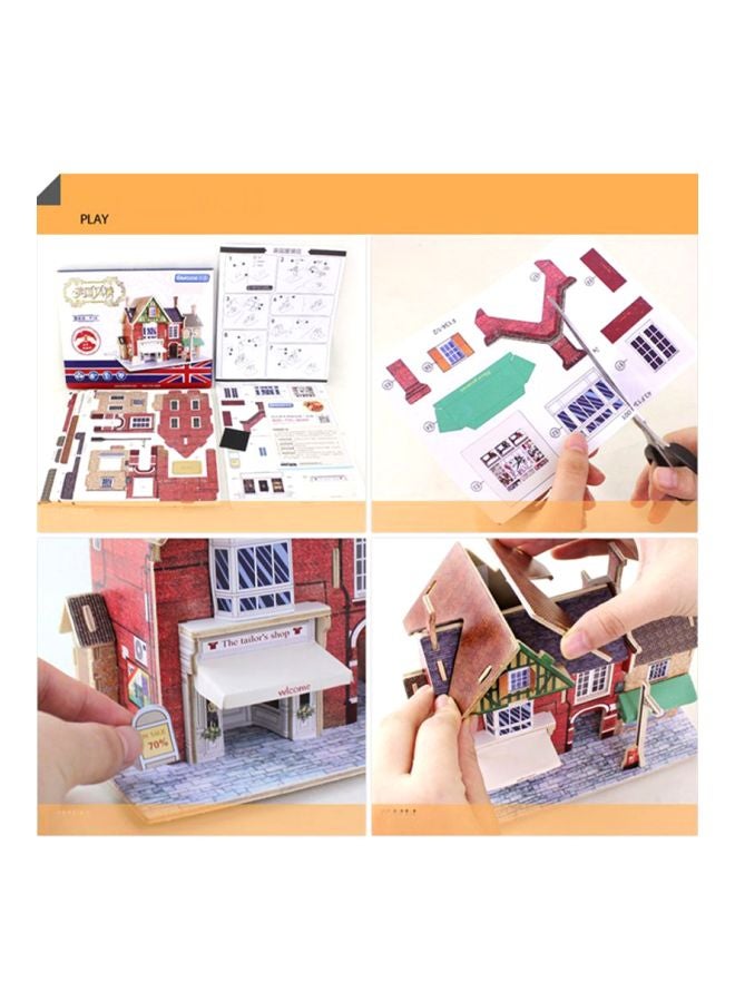 Sharpdo British Style Toggery Wooden House Puzzle 19.2x11.2x15cm - Image 3