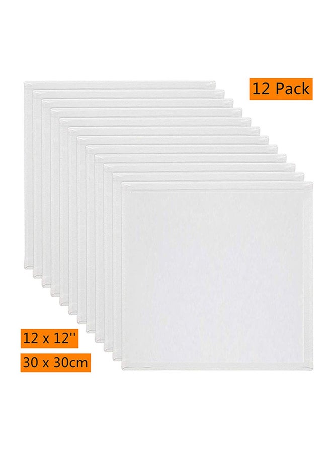 12-Piece Pre Stretched Canvas Board Set 30x30cm - v1608708449/N39793190A_1