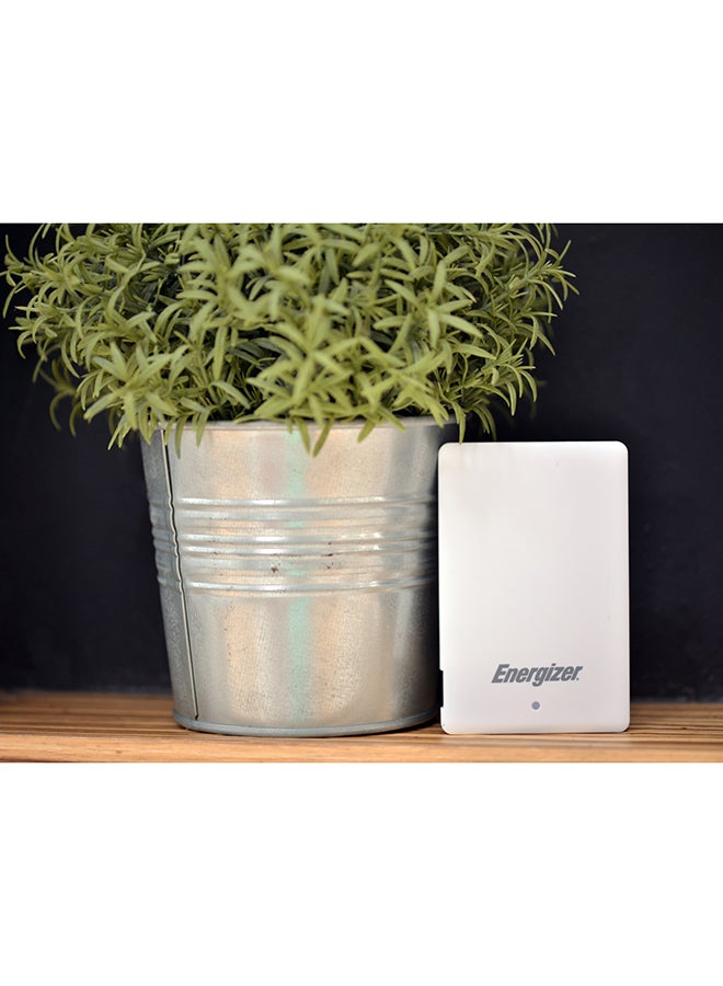 2500.0 mAh Fast Charging Powerbank, LCD status Display, Handy Compact Design with PowerSafe Management White
