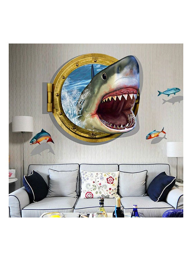 Fast Print 3D Submarine World under sea Removable Wall Art Sticker Decal Multicolor 60x90cm - Image 1