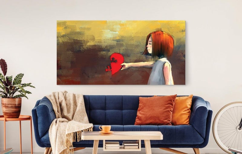 A Canvas Arts for wall printed on canvas with internal wooden frame Multicolor 55x110cm