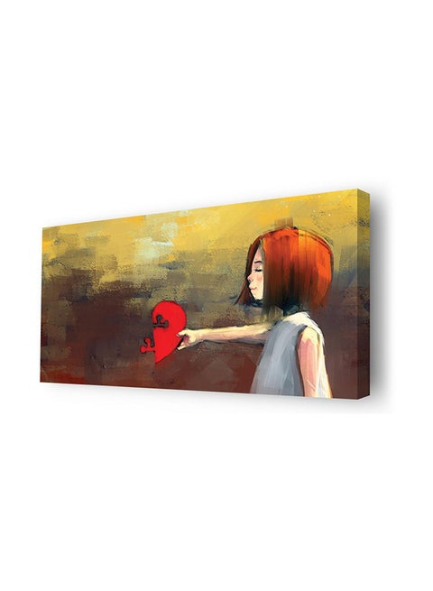 A Canvas Arts for wall printed on canvas with internal wooden frame Multicolor 55x110cm