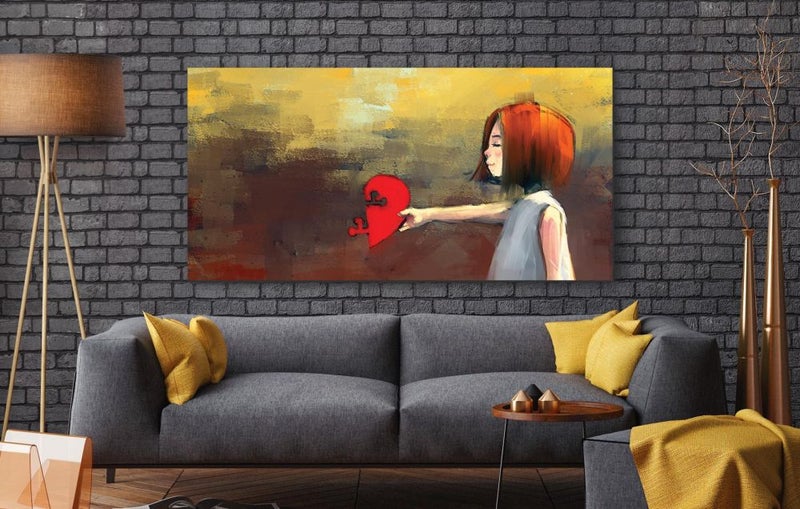 A Canvas Arts for wall printed on canvas with internal wooden frame Multicolor 55x110cm