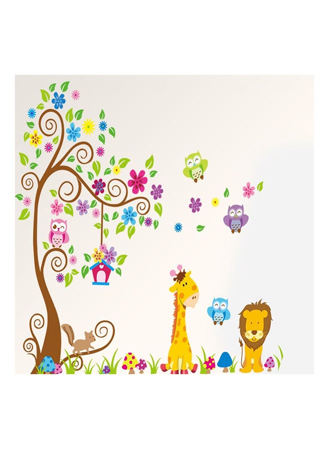فاست برينت ملصق بتصميم رسومات كرتونية على شكل حيوانات لتزيين غرفة الأطفال متعدد الألوان 30x90سم - Image 1