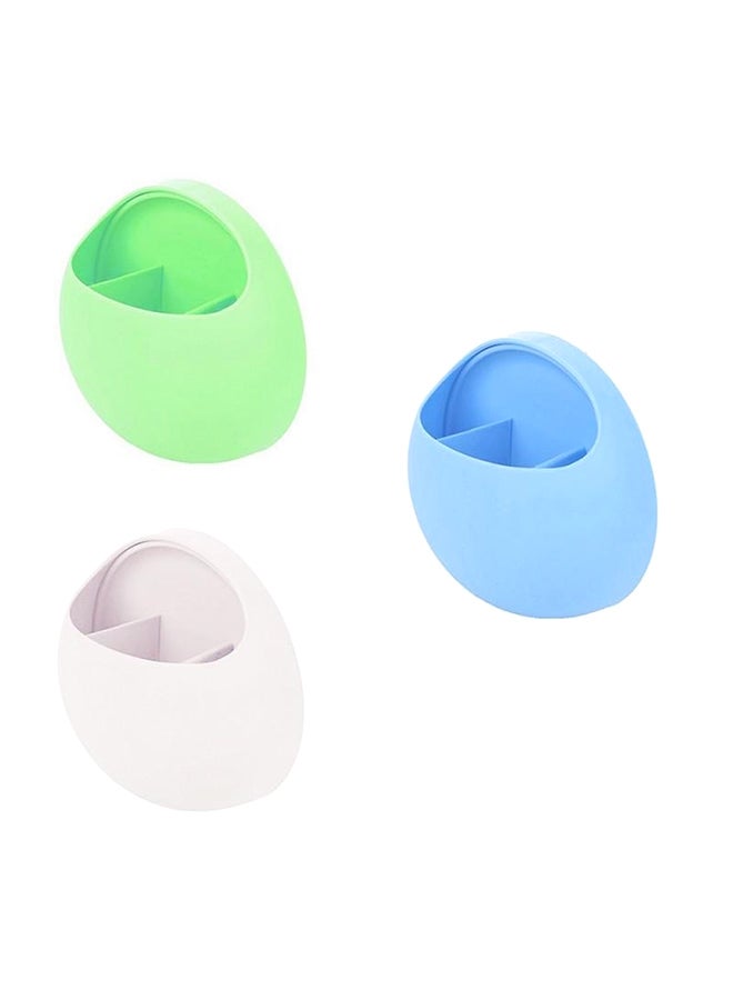 Generic 4-Piece Multifunction Toothpaste Holder With Suction Cup Multicolour  - Image 3