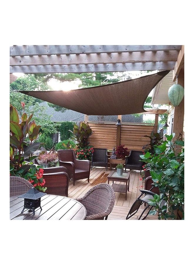 ماركة غير محددة مظلة شراعية مستطيلة الشكل بني 3x5متر  - Image 4