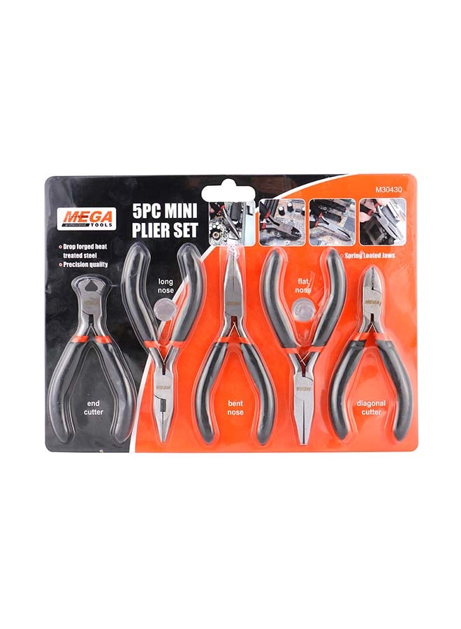MEGA 5-Piece Mini Pliers Multicolour - Image 1