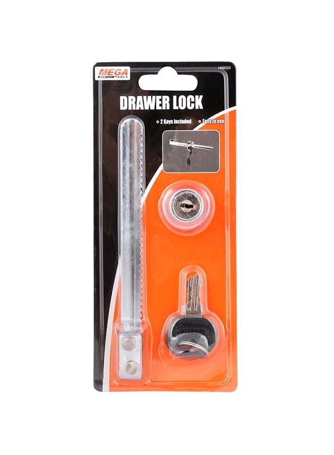 MEGA Drawer Lock 66520 Silver - Image 1