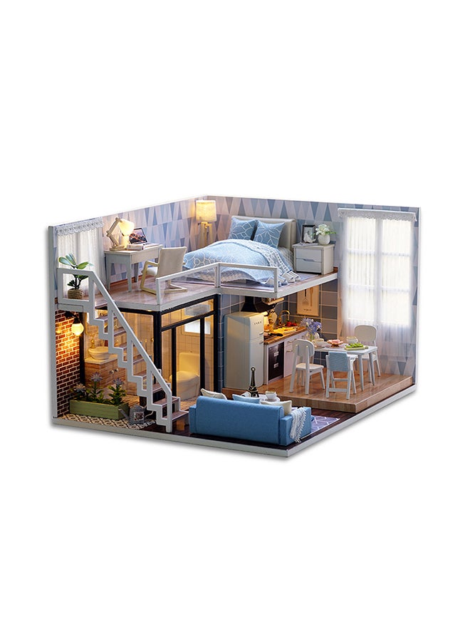DIY Loft Mini 3D Wooden Dollhouse 30x7.5x23.5cm  - Image 2