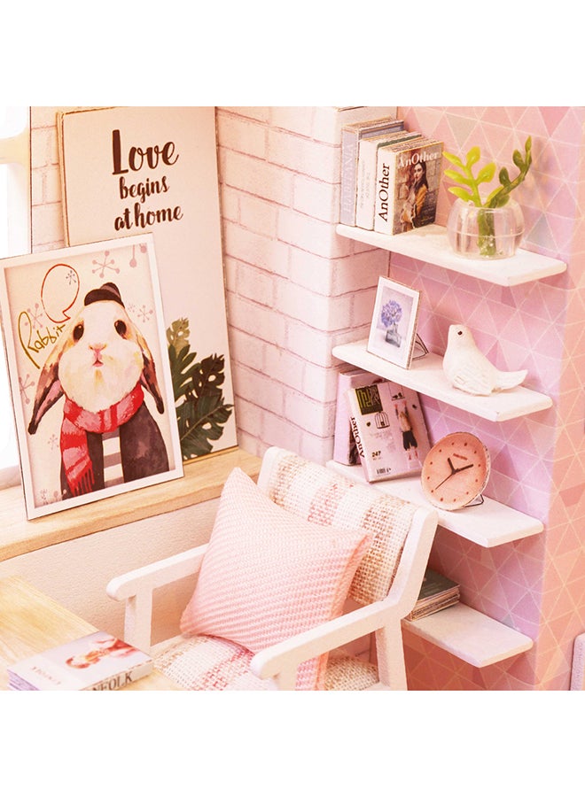 DIY Loft Mini 3D Wooden Dollhouse 30x7.5x23.6cm  - Image 2