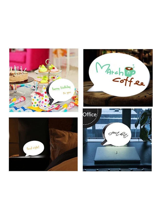 Wownect LED Message Bubble Light Box Wall Decoration White  - Image 2