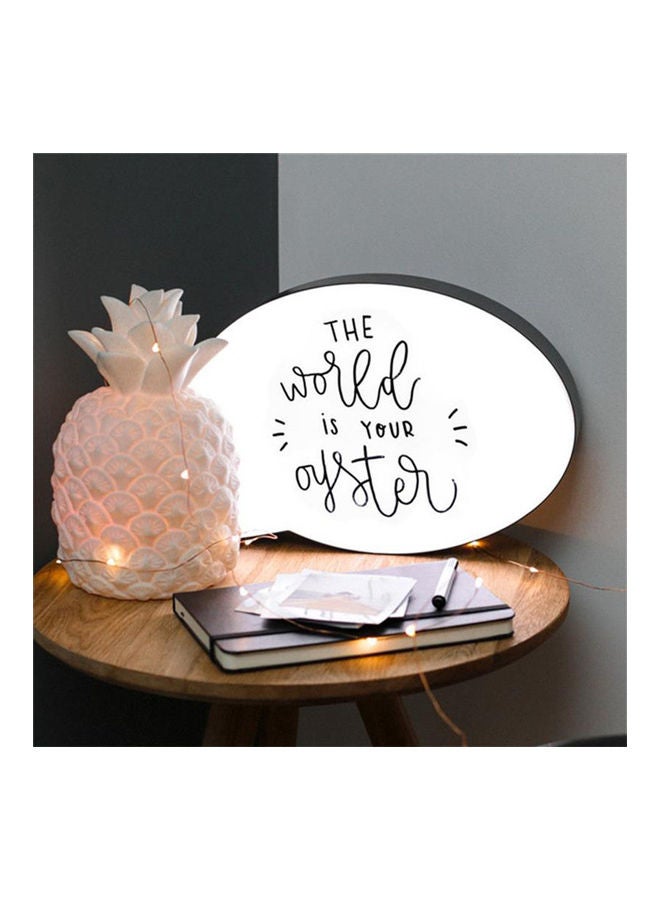 Wownect LED Message Bubble Light Box Wall Decoration White  - Image 5