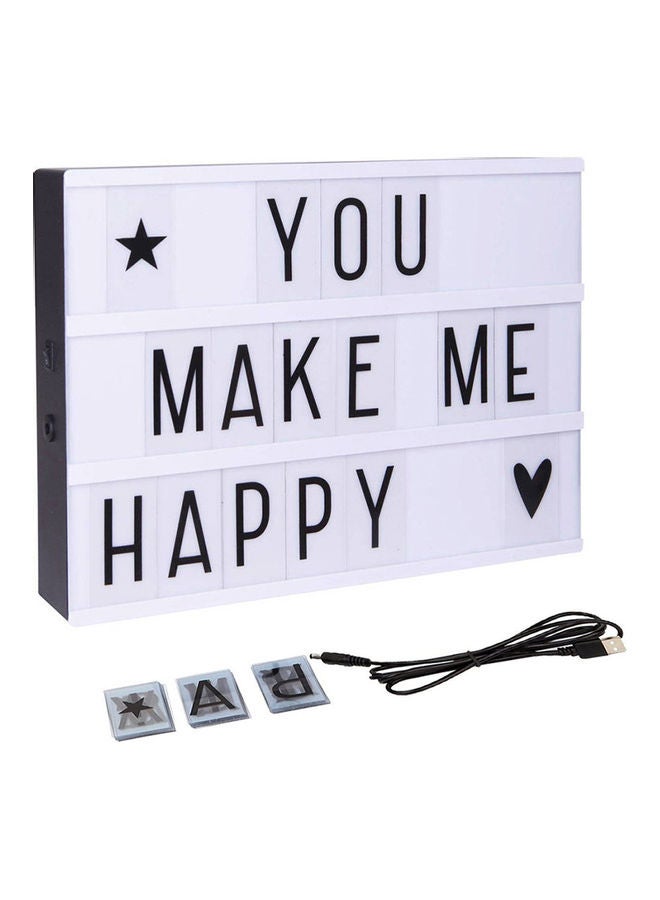 Wownect - Message LED Lightbox With Combination Letters White - Image 1