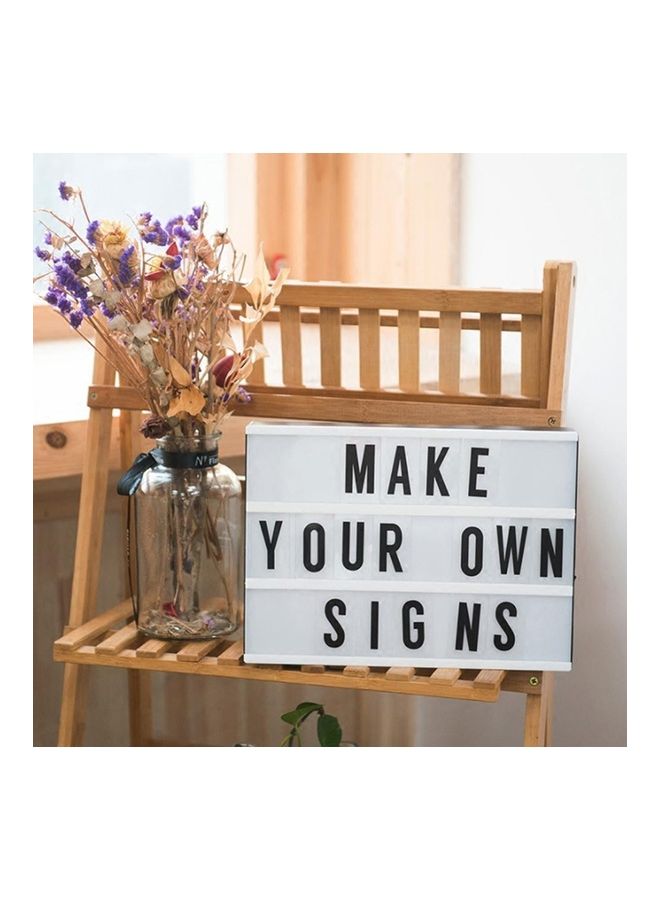 Wownect - Message LED Lightbox With Combination Letters White - Image 1