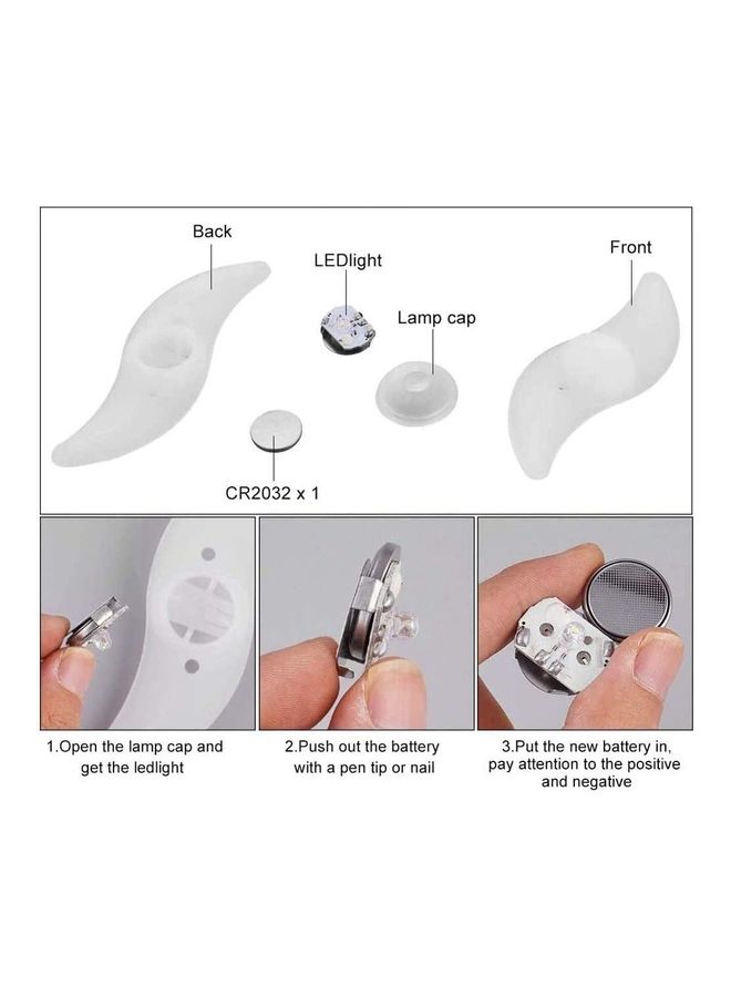 روك بو طقم إضاءة LED لعجلات الدراجة الهوائية مكون من 8 قطع - Image 4