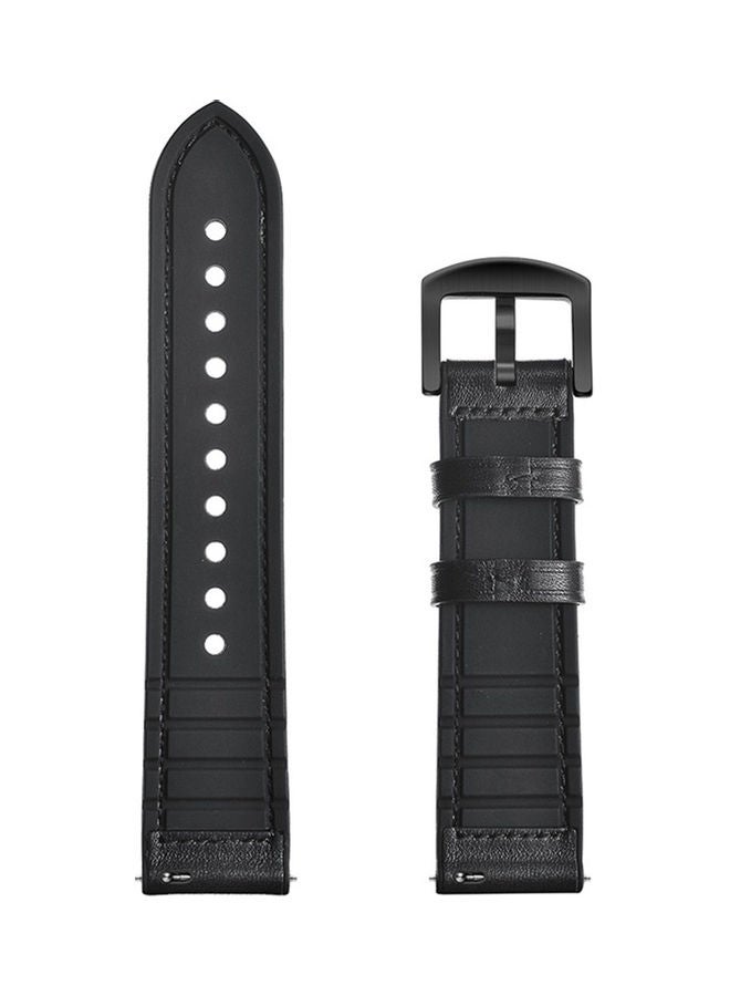 O Ozone Replacement Watch Band Quick Release Steel Buckle Wristband Black - Image 2