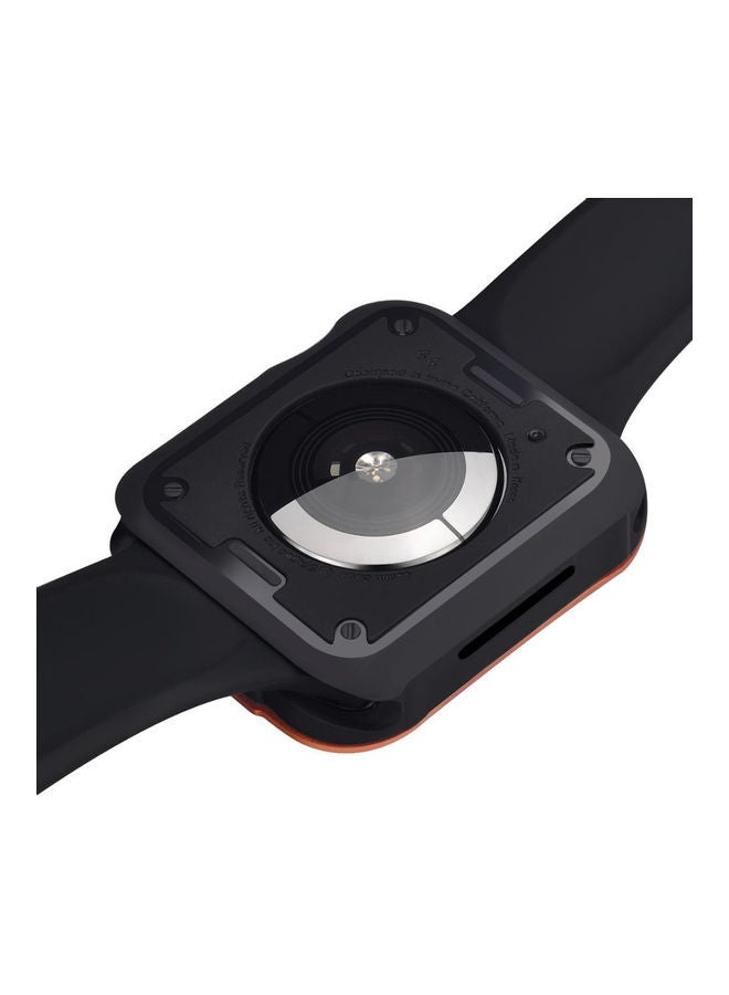 O Ozone - Shock-Proof Design Case Compatible With Apple Watch Series 6/5/4/SE Orange - Image 1