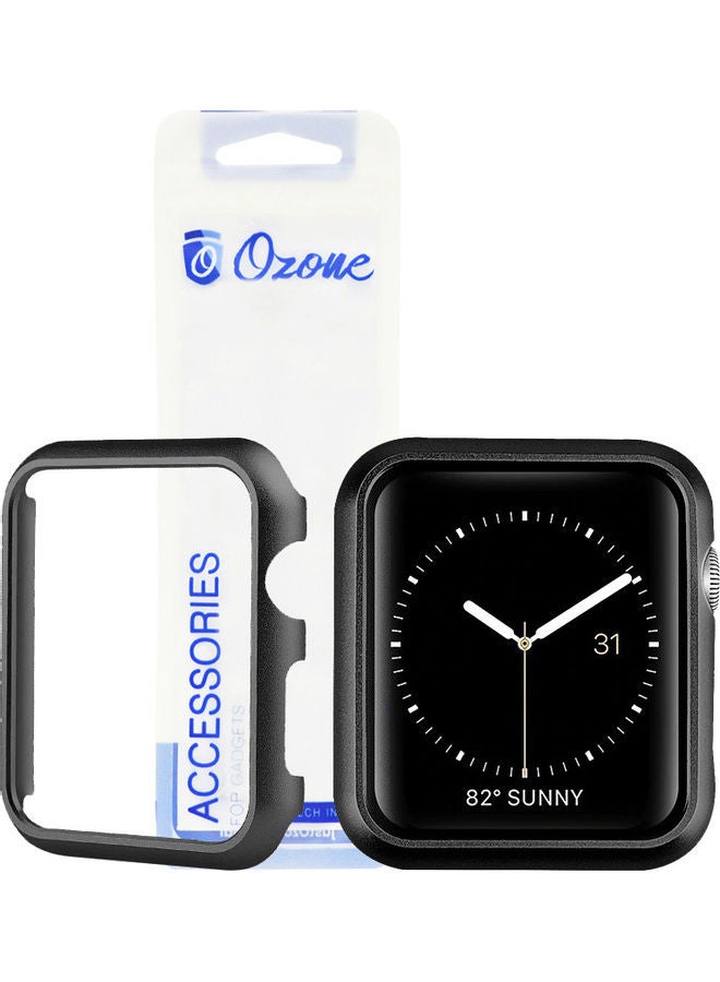 O Ozone Protective Metal Case Compatible For Apple Watch Series 6/5/4/SE Black - Image 1