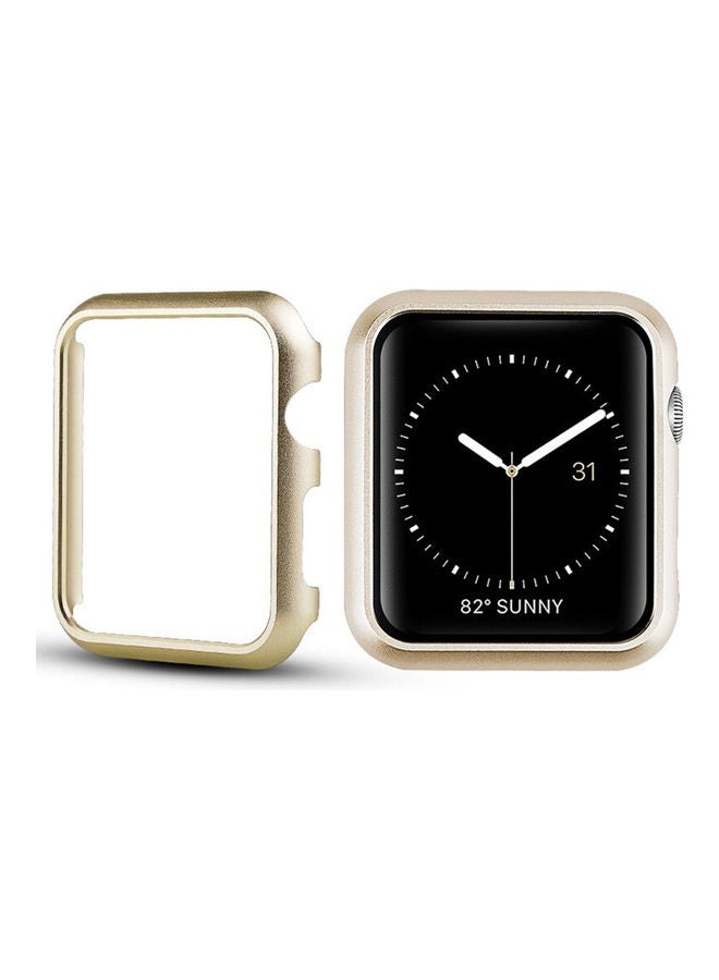 O Ozone Protective Metal Case Compatible For Apple Watch Series 6/5/4/SE Gold - Image 2