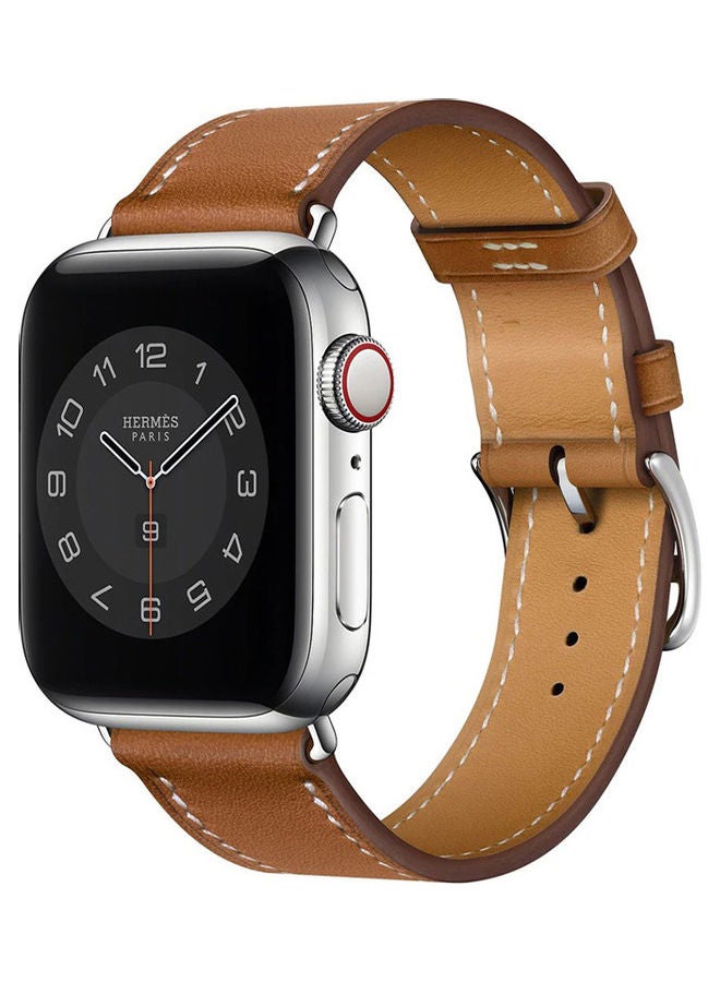 O Ozone Replacement Watch Band Quick Release Buckle Wristband For Apple Watch Series 5/4/3/2/1 Brown - Image 2